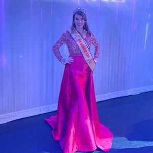 Jovani Couture Red Pageant Dress